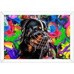 Art Street 04 - Quadro com Moldura - Preto, Marrom, Rústica ou Branco