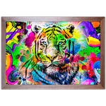 Art Street 05 - Quadro com Moldura - Preto, Marrom, Rústica ou Branco