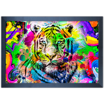 Art Street 05 - Quadro com Moldura - Preto, Marrom, Rústica ou Branco