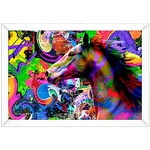 Art Street 06 - Quadro com Moldura - Preto, Marrom, Rústica ou Branco