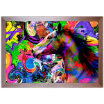 Art Street 06 - Quadro com Moldura - Preto, Marrom, Rústica ou Branco