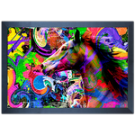 Art Street 06 - Quadro com Moldura - Preto, Marrom, Rústica ou Branco