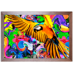 Art Street 09 - Quadro com Moldura - Preto, Marrom, Rústica ou Branco