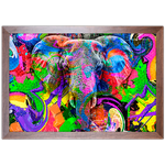 Art Street 11 - Quadro com Moldura - Preto, Marrom, Rústica ou Branco