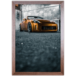 Carro 01 - Quadro com Moldura - Preto, Marrom, Rústica ou Branco