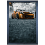 Carro 01 - Quadro com Moldura - Preto, Marrom, Rústica ou Branco