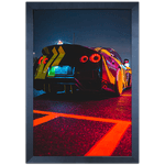 Carro 02 - Quadro com Moldura - Preto, Marrom, Rústica ou Branco