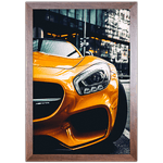 Carro 03 - Quadro com Moldura - Preto, Marrom, Rústica ou Branco