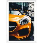 Carro 03 - Quadro com Moldura - Preto, Marrom, Rústica ou Branco