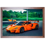 Carro 04 - Quadro com Moldura - Preto, Marrom, Rústica ou Branco