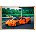 Carro 04 - Quadro com Moldura - Preto, Marrom, Rústica ou Branco