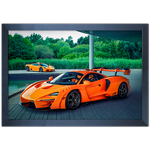 Carro 04 - Quadro com Moldura - Preto, Marrom, Rústica ou Branco