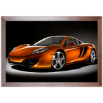 Carro 05 - Quadro com Moldura - Preto, Marrom, Rústica ou Branco