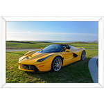 Carro 07 - Quadro com Moldura - Preto, Marrom, Rústica ou Branco