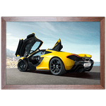 Carro 08 - Quadro com Moldura - Preto, Marrom, Rústica ou Branco