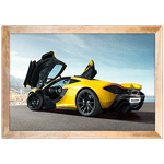 Carro 08 - Quadro com Moldura - Preto, Marrom, Rústica ou Branco