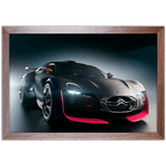 Carro 11 - Quadro com Moldura - Preto, Marrom, Rústica ou Branco