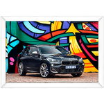 Carro 12 - Quadro com Moldura - Preto, Marrom, Rústica ou Branco