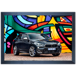 Carro 12 - Quadro com Moldura - Preto, Marrom, Rústica ou Branco