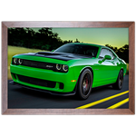 Carro 13 - Quadro com Moldura - Preto, Marrom, Rústica ou Branco