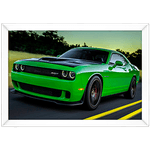 Carro 13 - Quadro com Moldura - Preto, Marrom, Rústica ou Branco