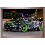 Carro 14 - Quadro com Moldura - Preto, Marrom, Rústica ou Branco