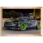 Carro 14 - Quadro com Moldura - Preto, Marrom, Rústica ou Branco