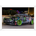 Carro 14 - Quadro com Moldura - Preto, Marrom, Rústica ou Branco