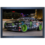 Carro 14 - Quadro com Moldura - Preto, Marrom, Rústica ou Branco