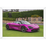 Carro 15 - Quadro com Moldura - Preto, Marrom, Rústica ou Branco