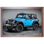 Carro 16 - Quadro com Moldura - Preto, Marrom, Rústica ou Branco