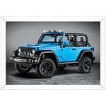 Carro 16 - Quadro com Moldura - Preto, Marrom, Rústica ou Branco