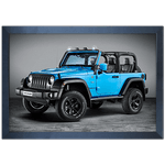 Carro 16 - Quadro com Moldura - Preto, Marrom, Rústica ou Branco