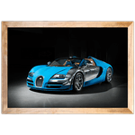 Carro 17 - Quadro com Moldura - Preto, Marrom, Rústica ou Branco