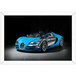 Carro 17 - Quadro com Moldura - Preto, Marrom, Rústica ou Branco