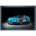 Carro 17 - Quadro com Moldura - Preto, Marrom, Rústica ou Branco