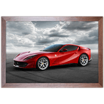 Carro 19 - Quadro com Moldura - Preto, Marrom, Rústica ou Branco