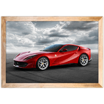 Carro 19 - Quadro com Moldura - Preto, Marrom, Rústica ou Branco