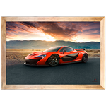 Carro 20 - Quadro com Moldura - Preto, Marrom, Rústica ou Branco