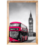 Branco e Vermelho 13 - Quadro com Moldura - Preto, Marrom, Rústica ou Branco