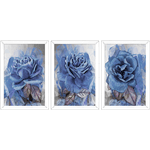 Conjunto 25 - Imagem Preto e Dourado com 3 Quadros - Com Moldura - Preto, Marrom, Rústica ou Branco