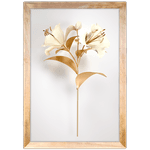 Floral 01 - Quadro com Moldura - Preto, Marrom, Rústica ou Branco