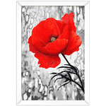 Floral 02 - Quadro com Moldura - Preto, Marrom, Rústica ou Branco