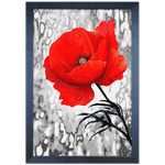 Floral 02 - Quadro com Moldura - Preto, Marrom, Rústica ou Branco