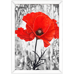 Floral 03 - Quadro com Moldura - Preto, Marrom, Rústica ou Branco