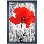 Floral 03 - Quadro com Moldura - Preto, Marrom, Rústica ou Branco