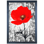 Floral 04 - Quadro com Moldura - Preto, Marrom, Rústica ou Branco