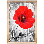 Floral 05 - Quadro com Moldura - Preto, Marrom, Rústica ou Branco
