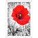 Floral 05 - Quadro com Moldura - Preto, Marrom, Rústica ou Branco