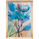 Floral 07 - Quadro com Moldura - Preto, Marrom, Rústica ou Branco